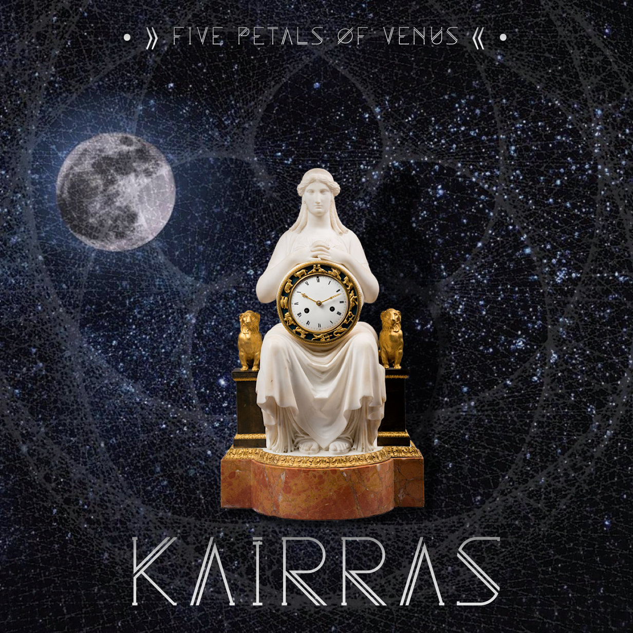Album cover featuring an ornate clock in space