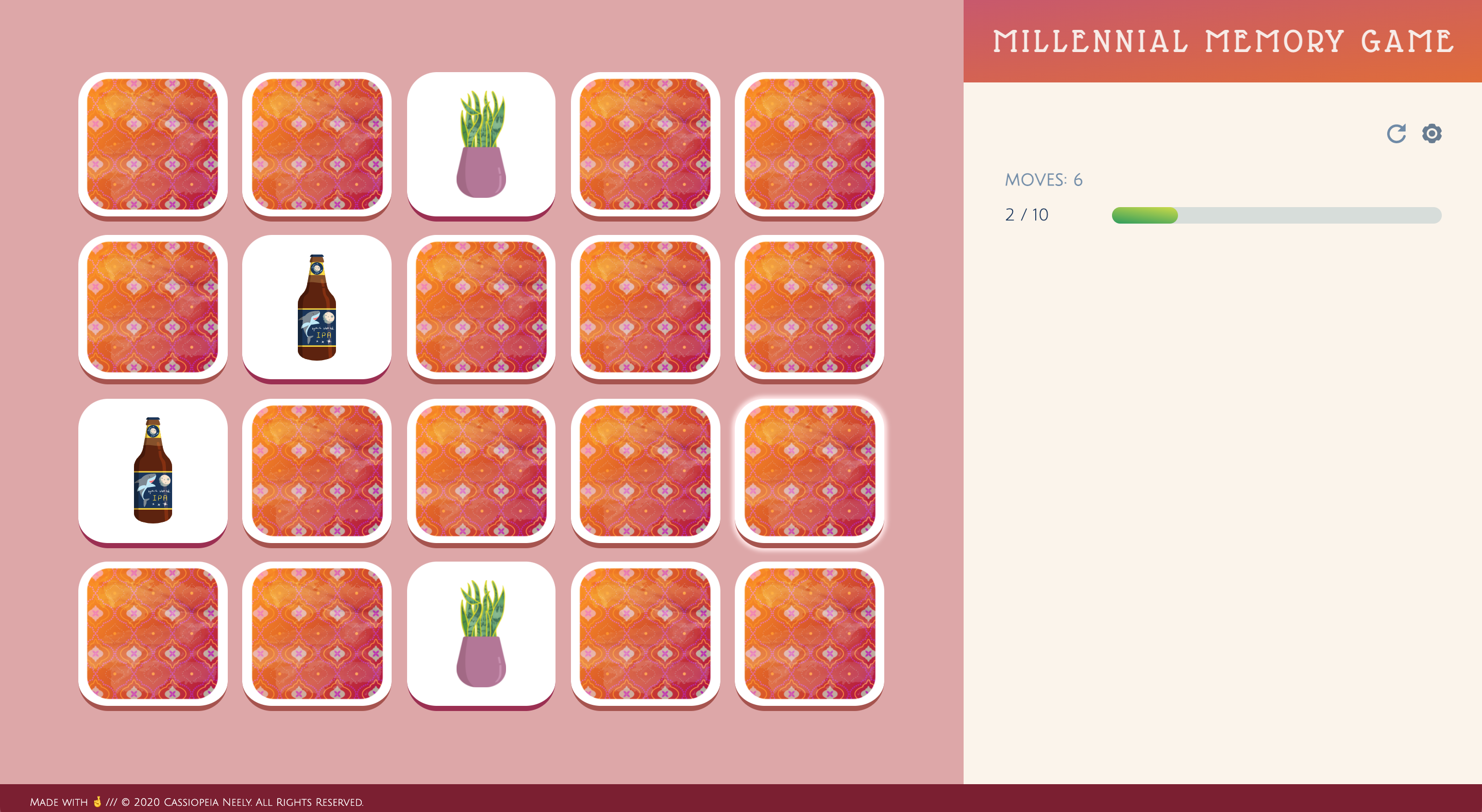 Memory Game screenshot